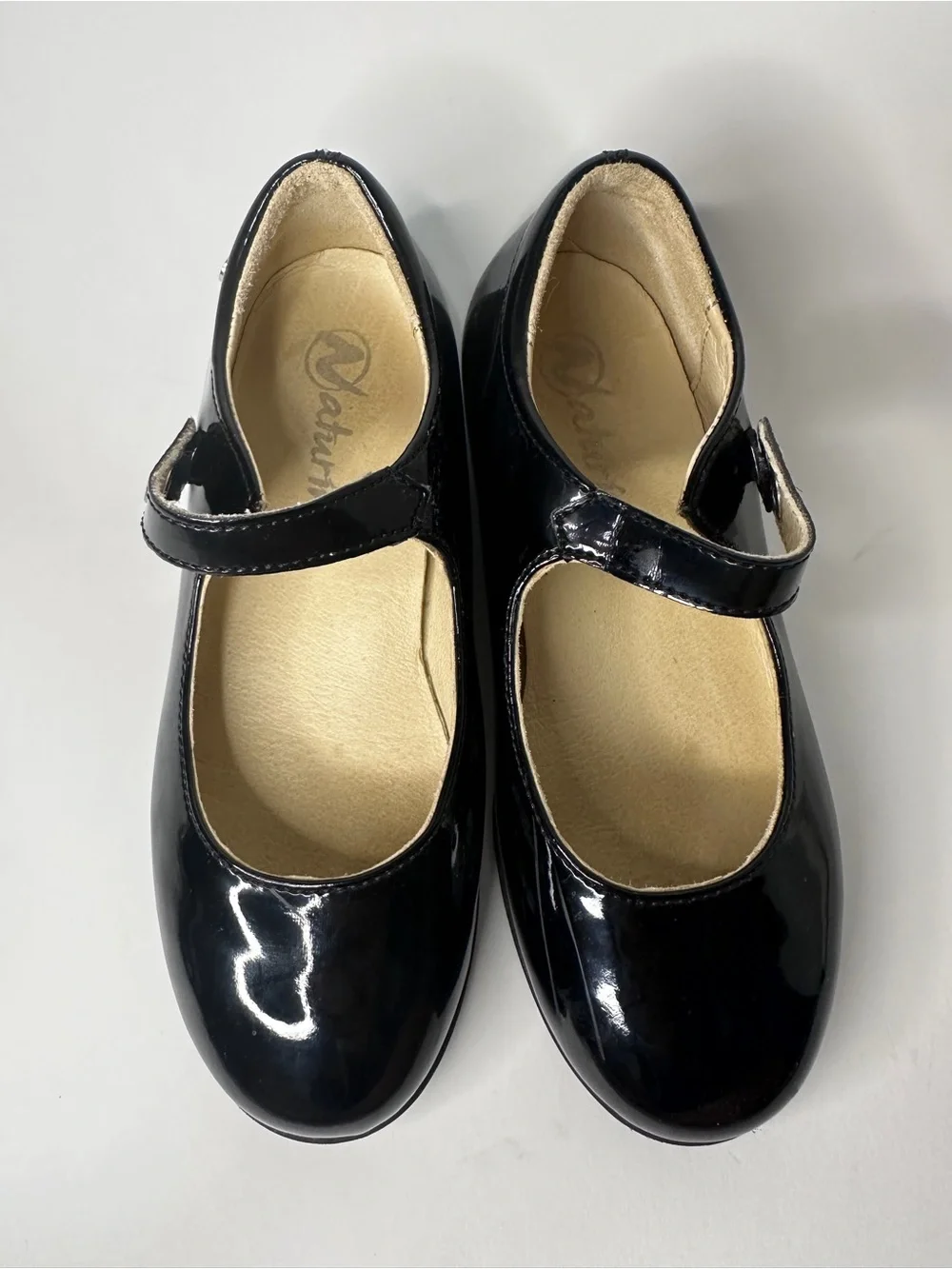 Naturino Girls Black Patent Leather Mary Jane Shoes EU 30, US 13